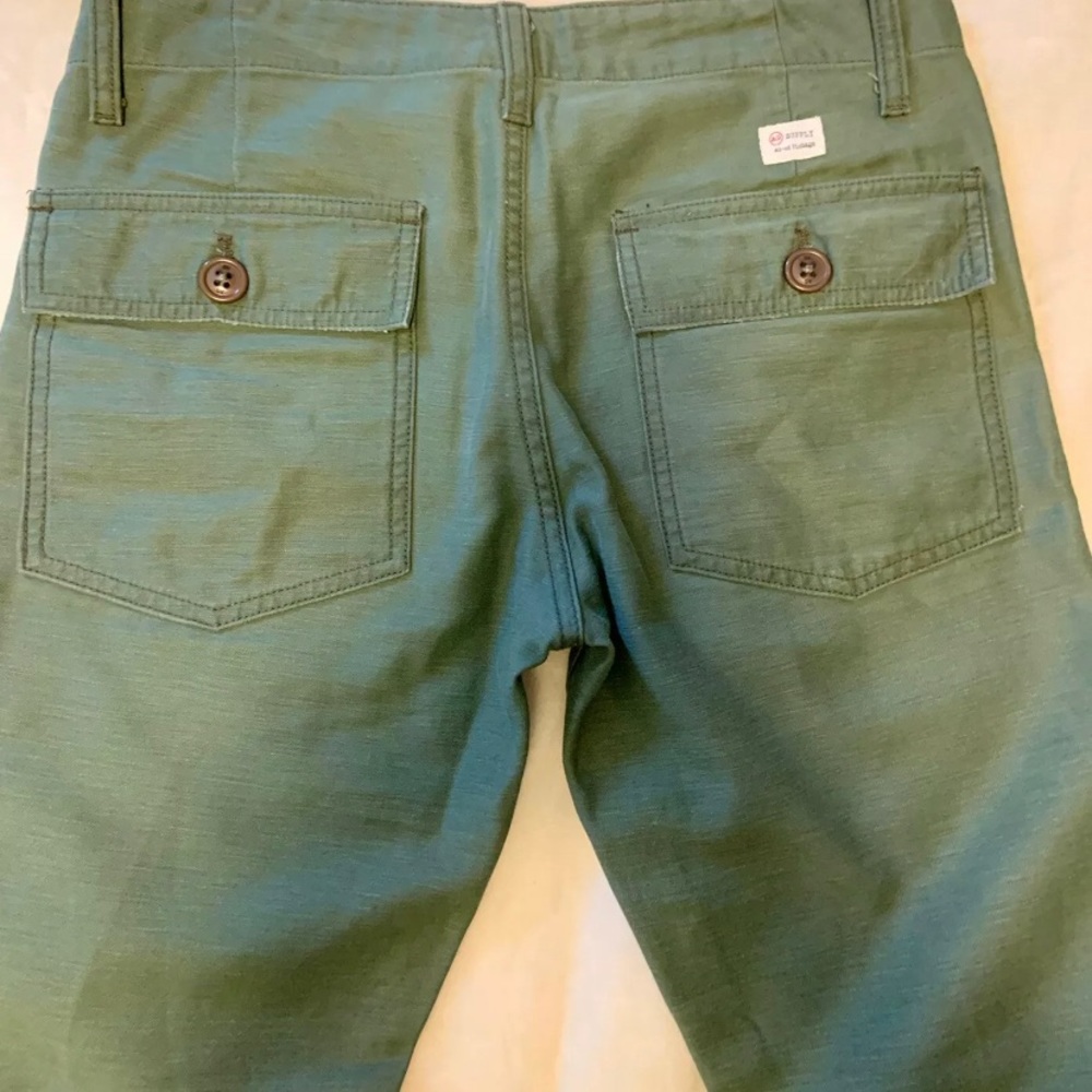 AG Adriano Goldschmeid army green crop pants 26